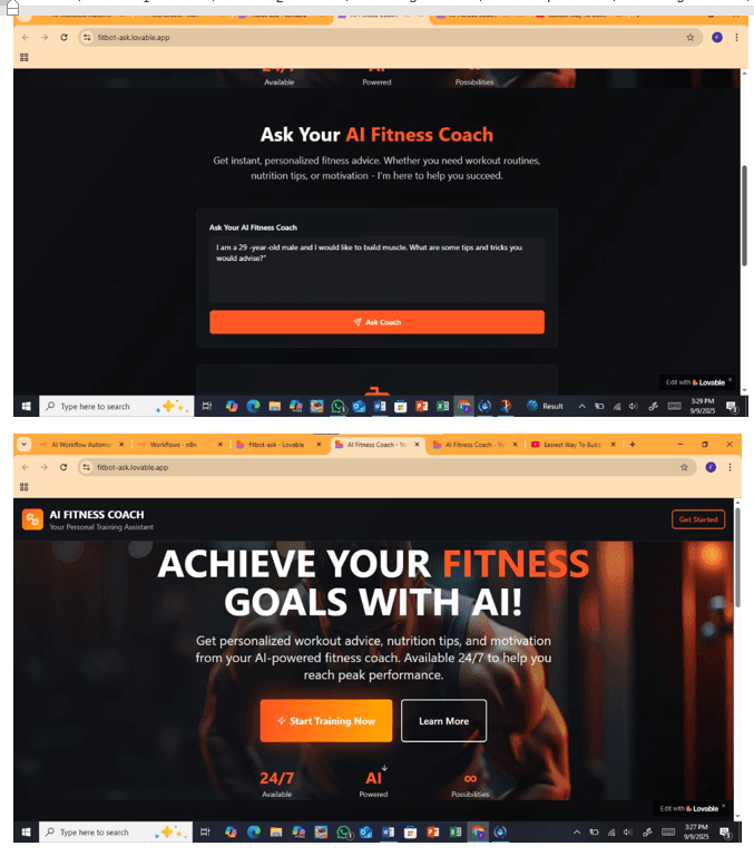 AI Fitness Coach screenshot 1