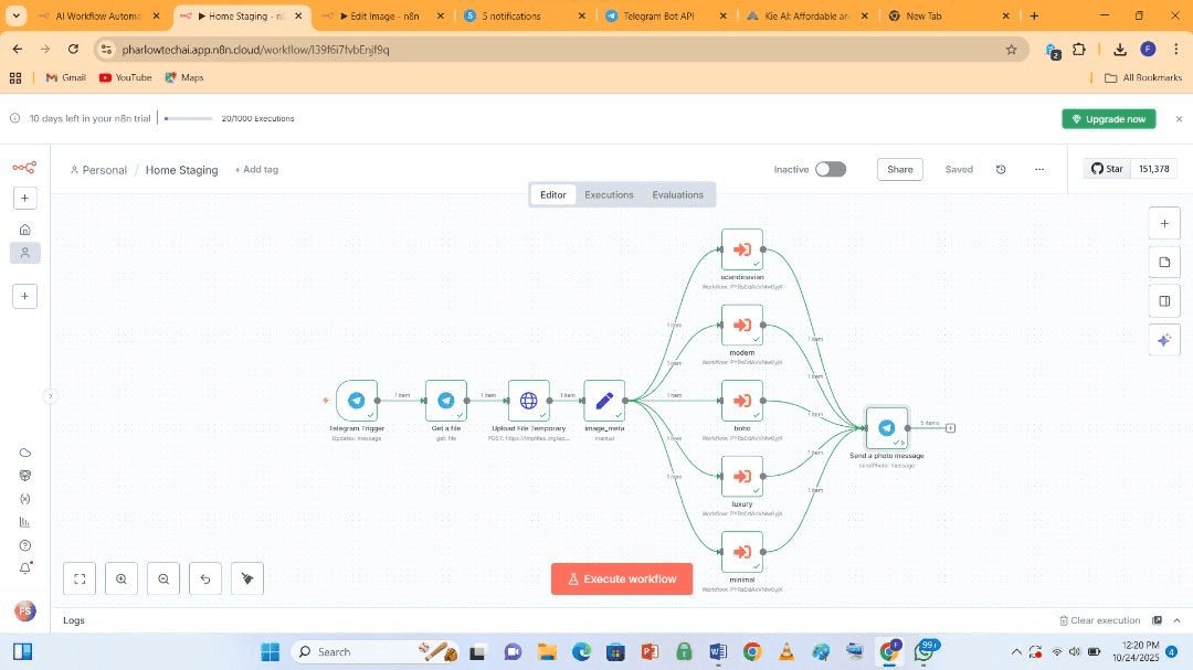 AI Home Staging Workflow screenshot 1