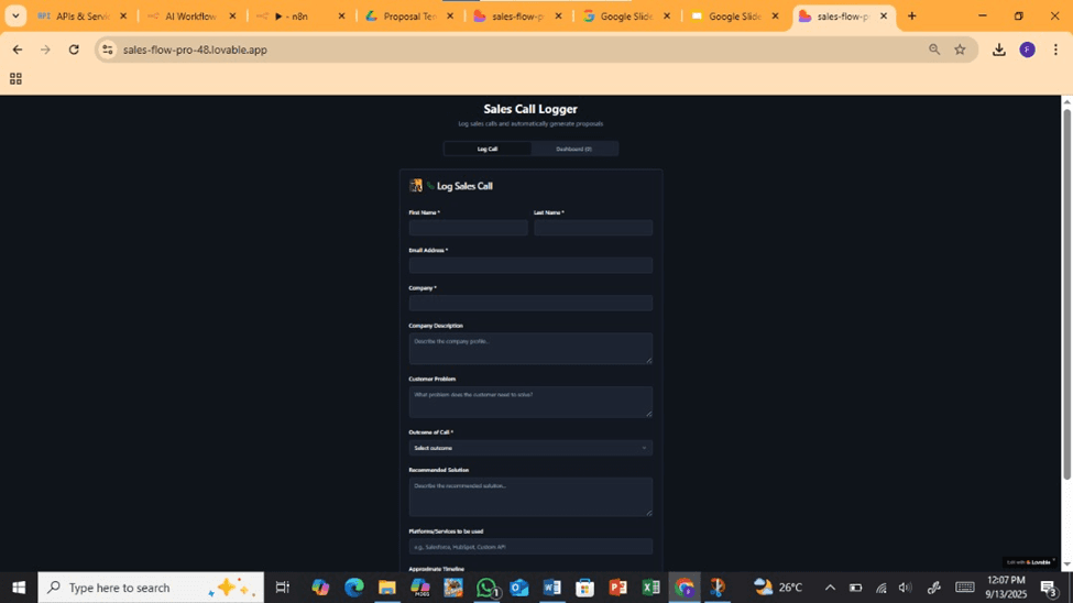 AI Proposal Generator screenshot 1