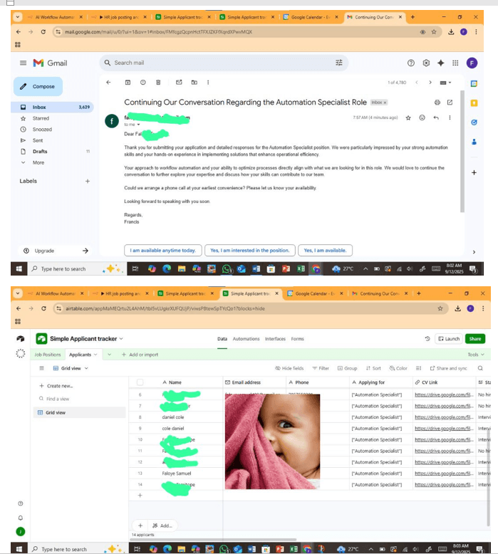 AI Recruitment Workflow screenshot 1
